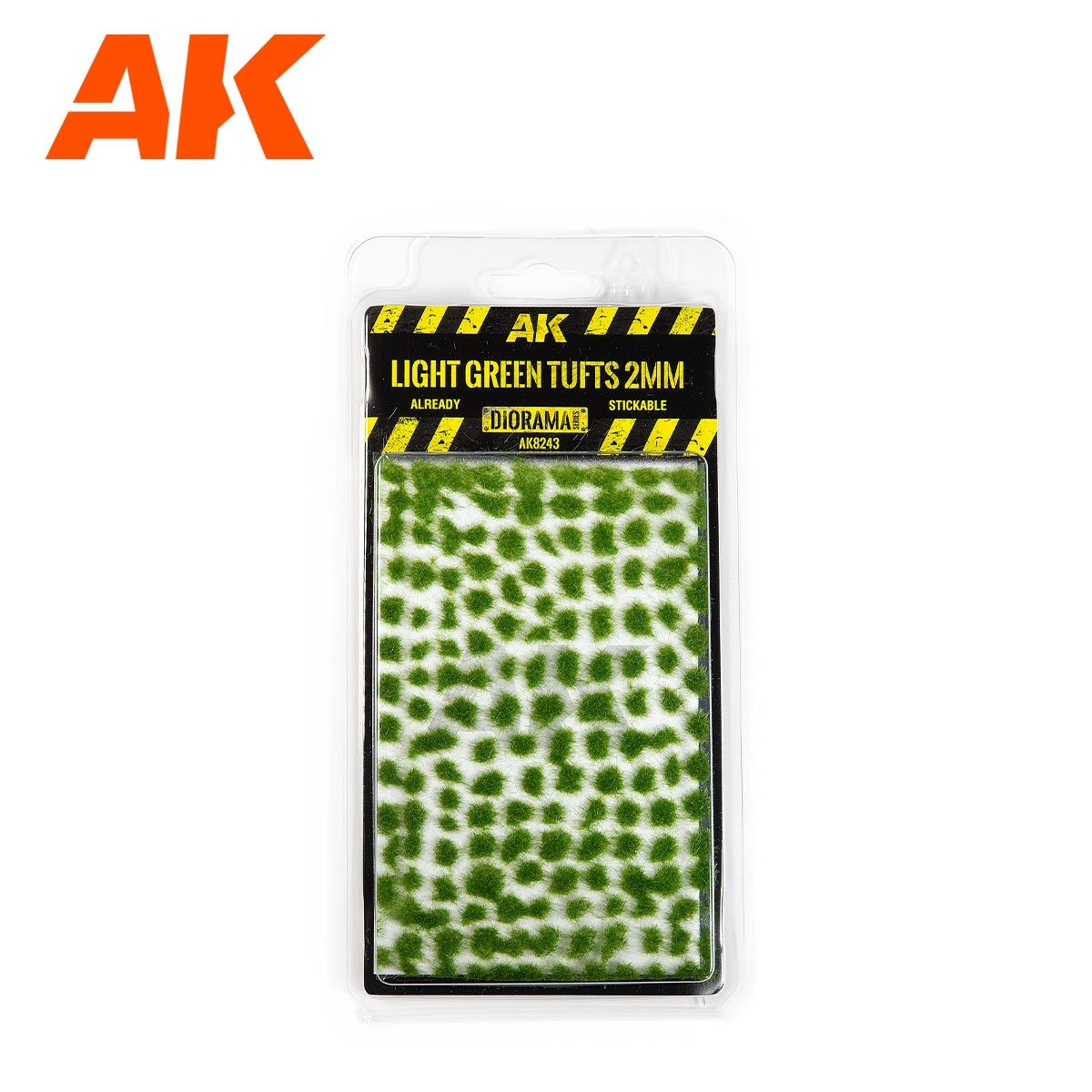 Touffes vert clair AK Interactive AK8243 2 mm