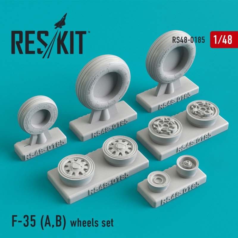 RESKIT RS48-0185 Jeu de roues F-35 (A,B) 1/48
