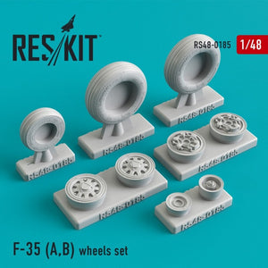 RESKIT RS48-0185 Jeu de roues F-35 (A,B) 1/48