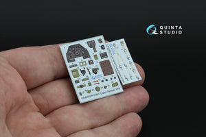 Intérieur coloré imprimé en 3D sur papier décalcomanie Quinta Studio QD48482 P-51B/C (version tardive) (Tamiya) 1/48 – image 3
