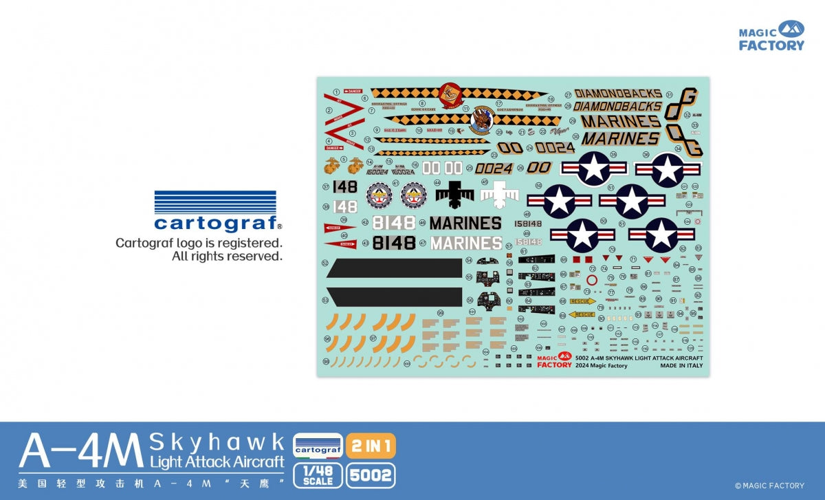 Magic Factory 5002 A-4M Skyhawk Light Attack Aircraft 2 in 1 1/48 – zdjęcie 7