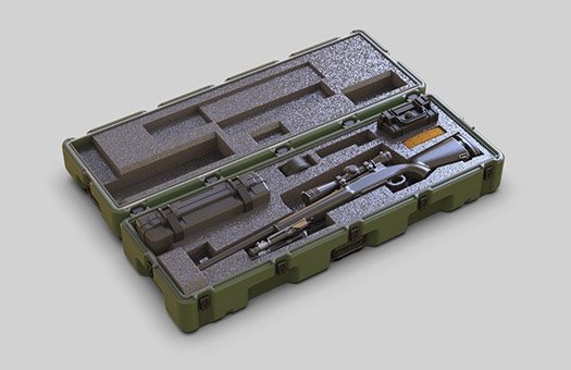Eureka XXL E-075 Étui pour fusil PELICAN M24 de l&amp;#39;armée américaine moderne avec système d&amp;#39;arme de sniper M24 1/35  – Bild 2