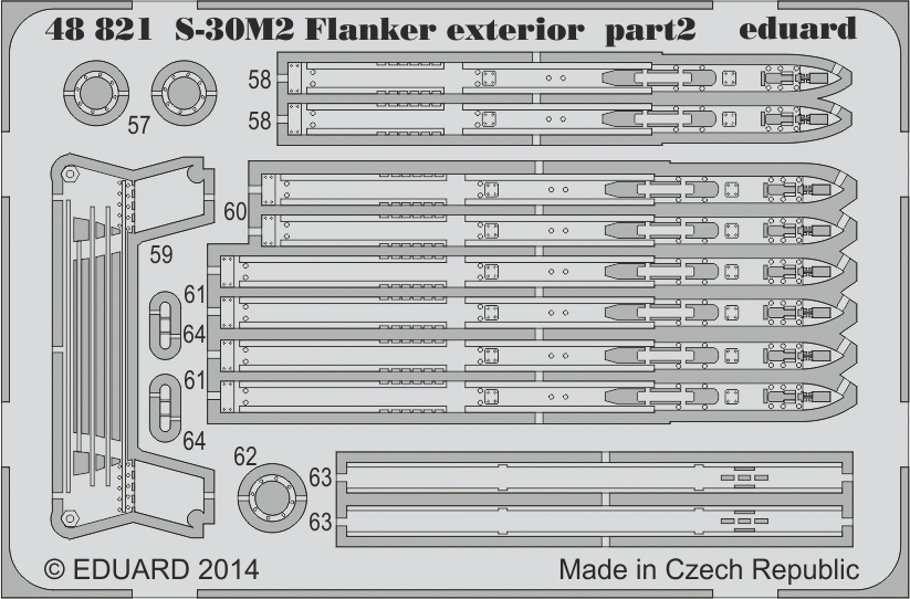 Eduard 48821 S-30M-2 Flanker extérieur ACADEMY 1/48 – image 2