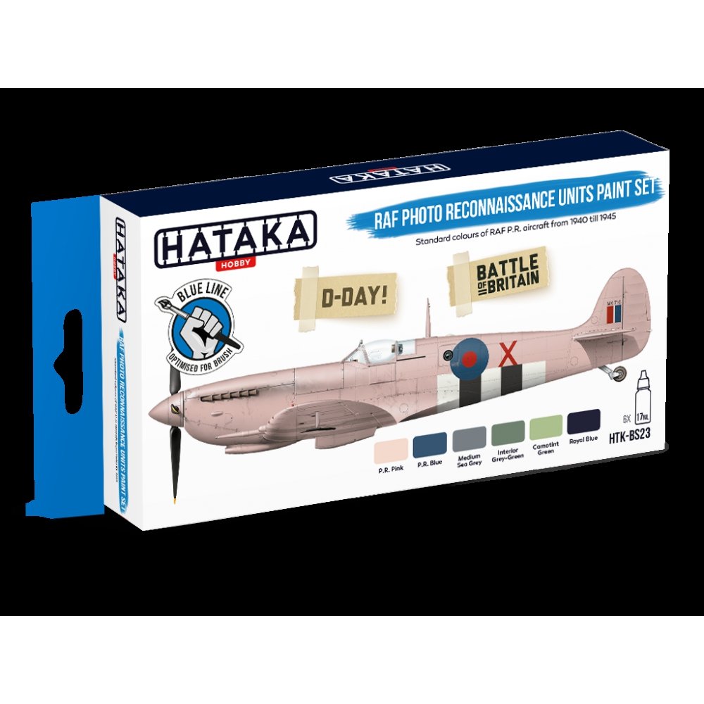 Kit de peinture Hataka HTK-BS23 pour unités de reconnaissance photographique de la RAF (6 x 17 ml) – image 3