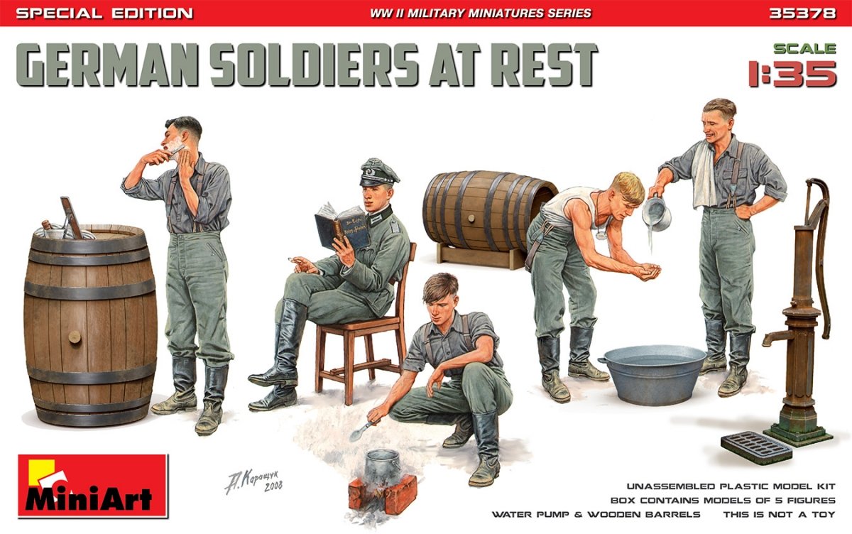 MiniArt 35378 SOLDATS ALLEMANDS AU REPOS. ÉDITION SPÉCIALE 1/35