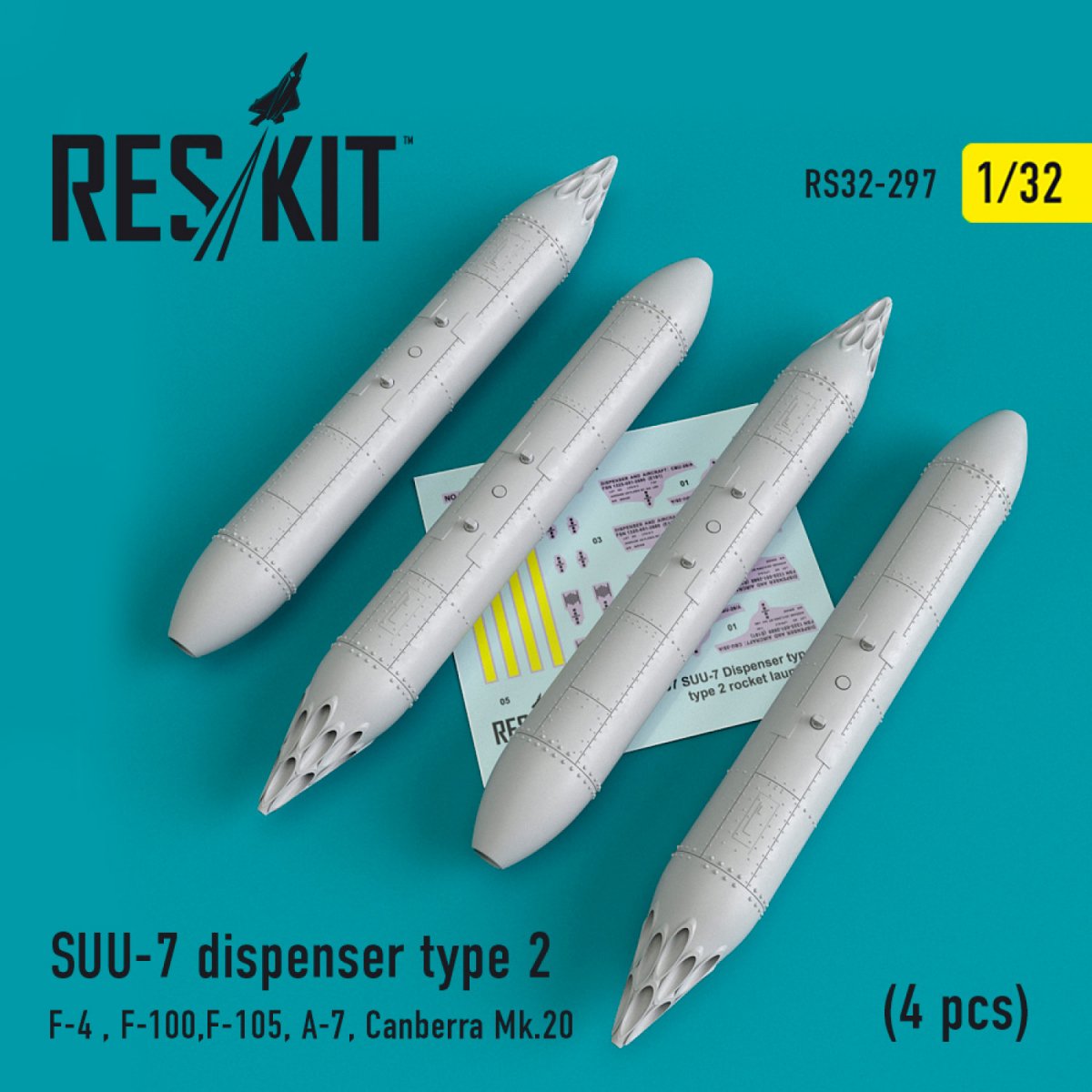 DISTRIBUTEURS RESKIT RS32-0297 SUU-7 TYPE 2 (4 PIÈCES) 1/32