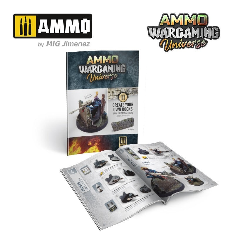 Ammo of Mig 6930 AMMO WARGAMING UNIVERSE Livre 11 – Créez vos propres rochers (anglais, espagnol, polonais)  – image 2