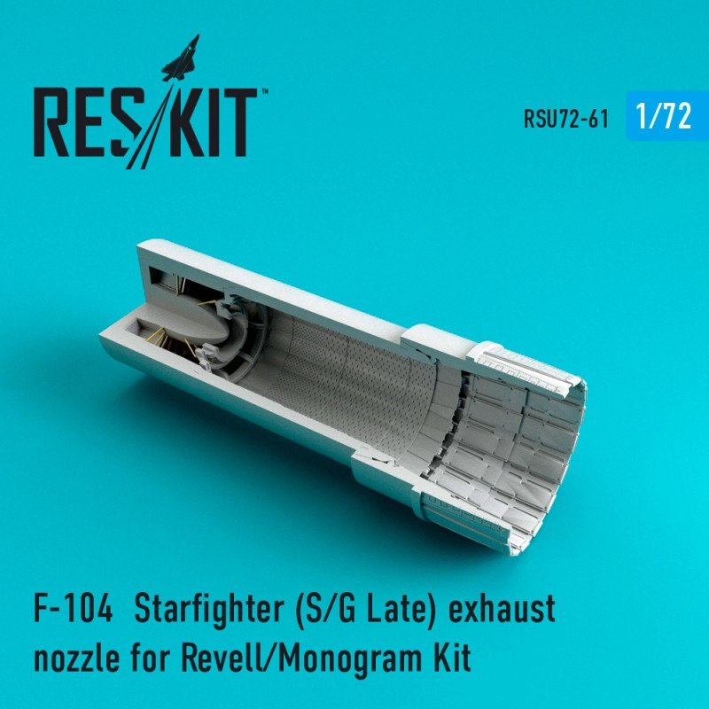 RESKIT RSU72-0061 Buse d'échappement F-104 S/G Late Starfighter pour Revell, Monogram 1/72