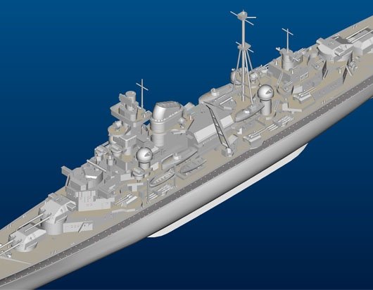 Trumpeter 05776 Croiseur allemand Admiral Hipper 1941 1/700 – Bild 10