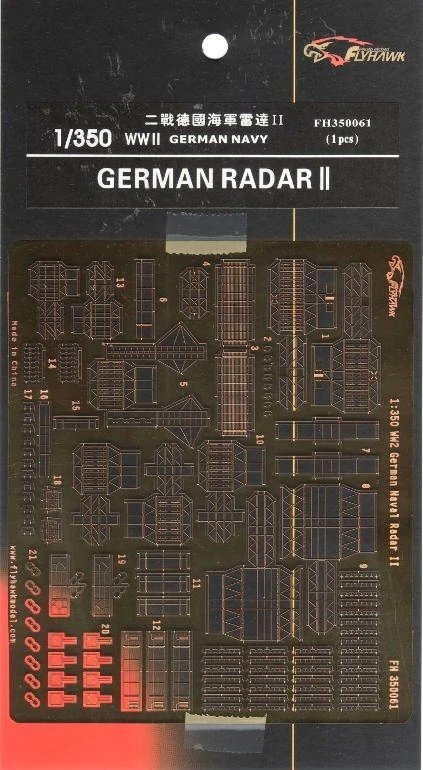 Radar Flyhawk FH350061 de la marine allemande de la Seconde Guerre mondiale, échelle II, échelle 1/350 – Bild 2