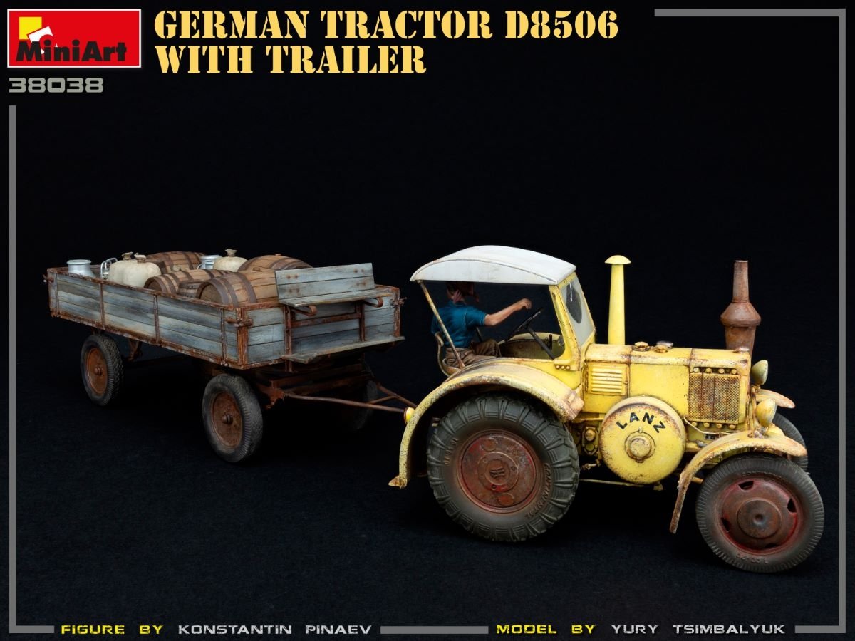 MiniArt 38038 Tracteur allemand D8506 avec remorque 1/35 – image 10