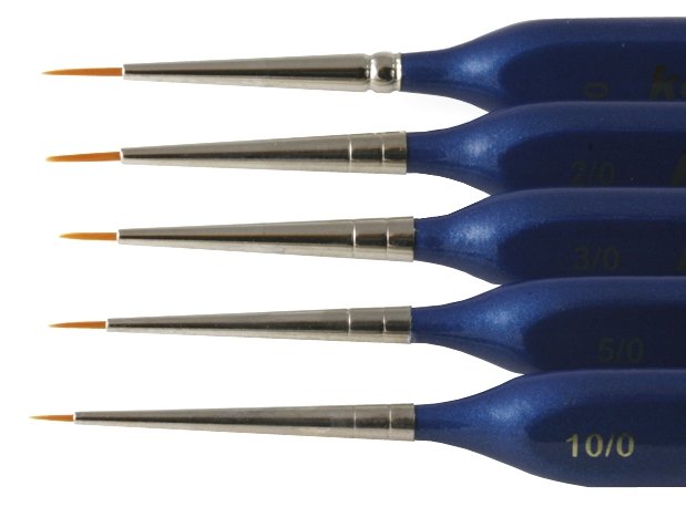 Ensemble de 5 pinceaux Kolibri Harder &amp;amp; Steenbeck 170007 – immagine 2