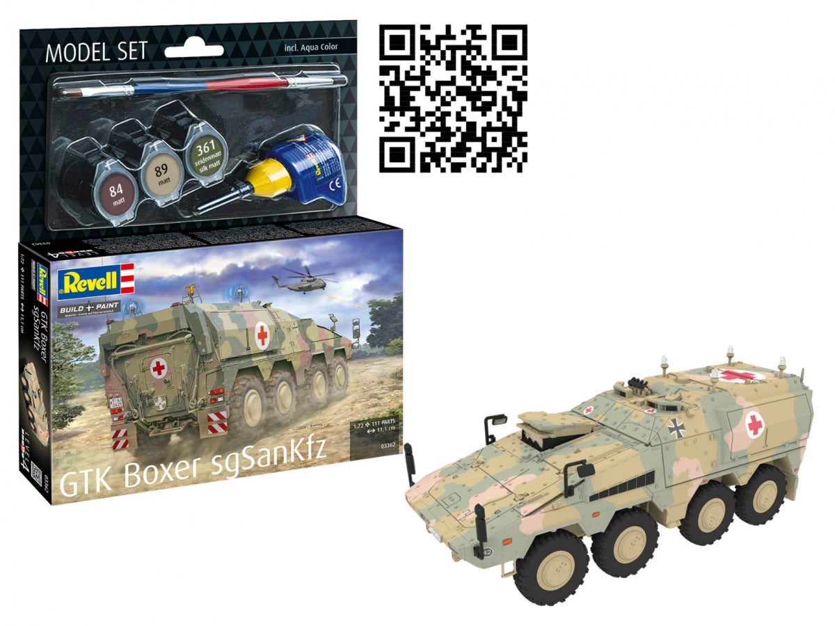 Revell 63362 GTK Boxer sgSanKfz Maquette Set 1 1/72 – immagine 6