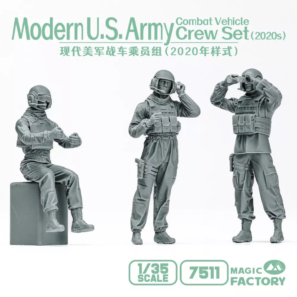 Magic Factory 7511 Coffret d&amp;#39;équipage de véhicule de combat moderne de l&amp;#39;armée américaine (années 2020) 1/35