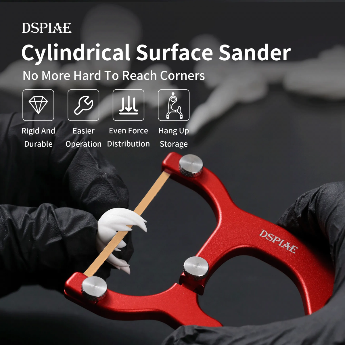 Ponceuse cylindrique de surface DSPIAE AT-CSS / Porte-papier de verre – imagen 3