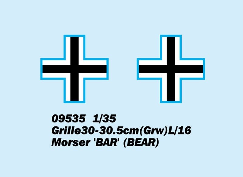 Trompette 09535 Grille 30-30,5 cm (Grw) L/16 Morser BAR (BEAR) 1/35 – image 3