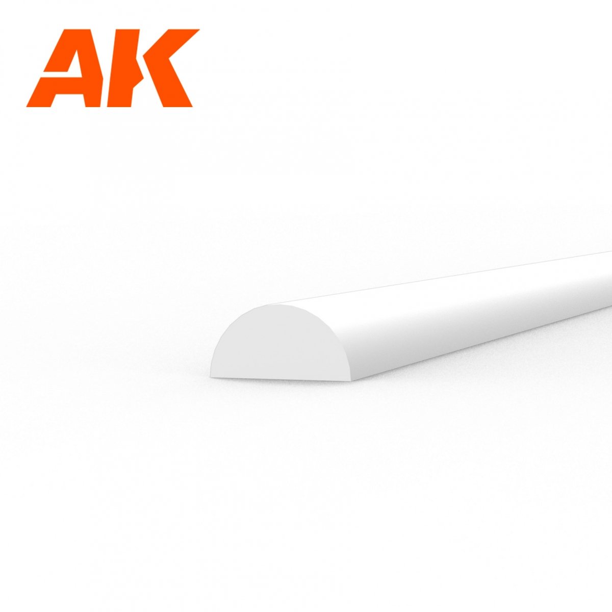 AK Interactive AK6552 DEMI-CANNE 2,00 X 350MM – DEMI-CANNE EN STYRÈNE – (4 UNITÉS) – immagine 2