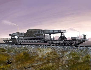 Hobby Boss 82906 Transporteur ferroviaire allemand pour Karl-Geraet (1/72)