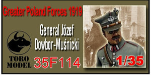 ToRo Model 35F114 Wojska Wielkopolskie 1919 - Gen. Józef Dwobor-Muśnicki / Greater Poland Forces 1919 General Józef Dowbor-Muśnicki Commander-in-chief of Greater Poland Forces 1/35 – zdjęcie 2