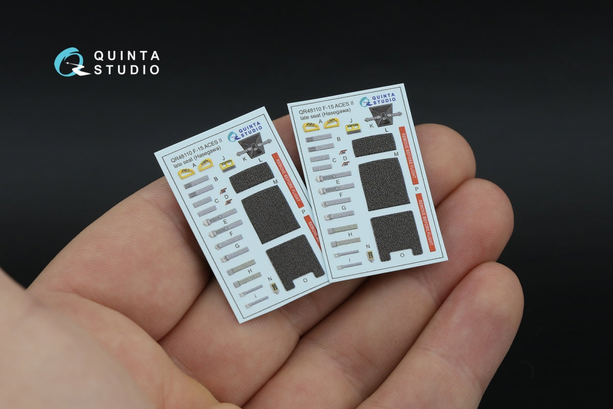 Intérieur imprimé en 3D et coloré sur papier décalcomanie Quinta Studio QD48596 F-15E (Hasegawa) 1/48 – immagine 6