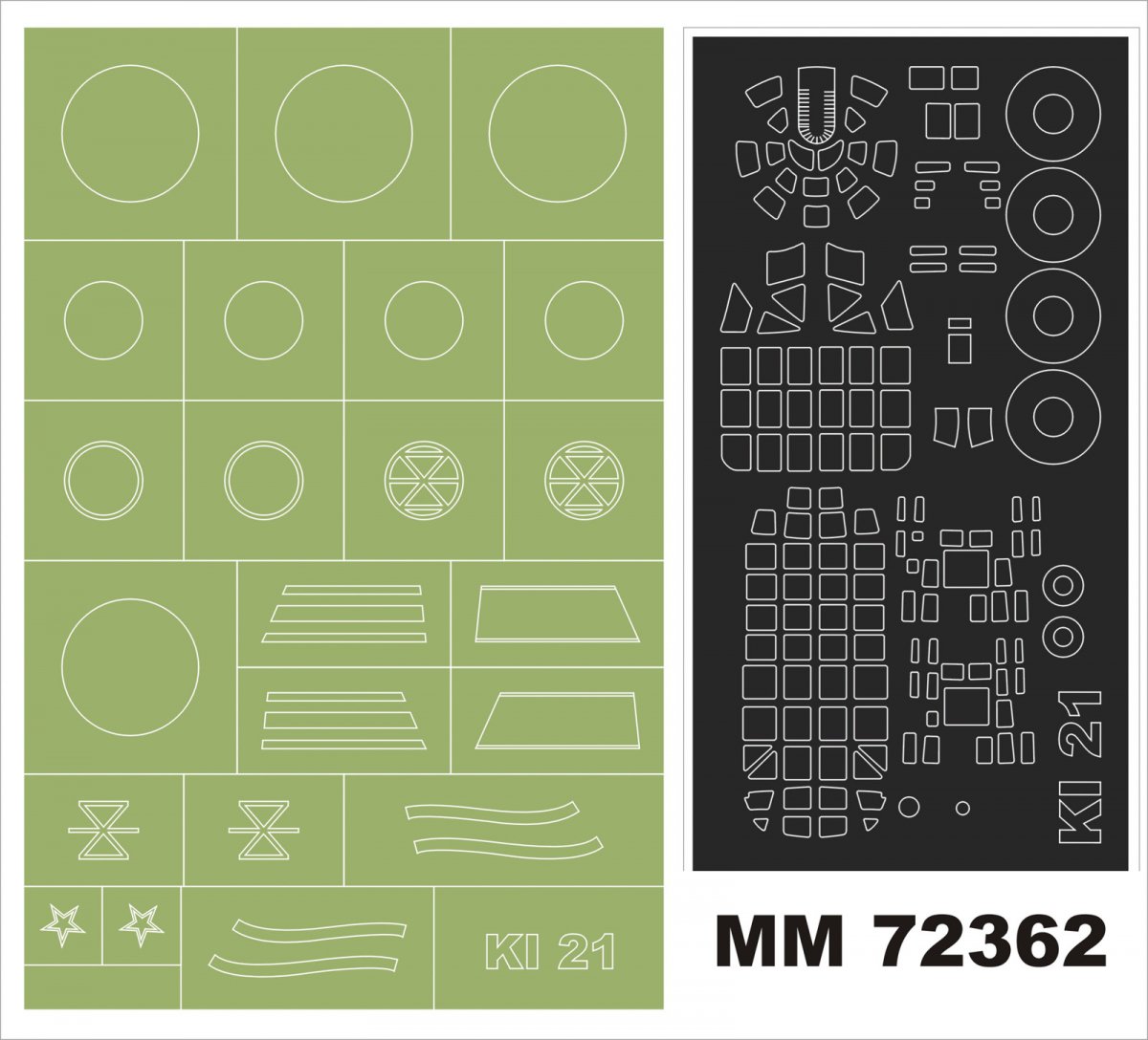 Montex MM72362 Ki-21 SALLY pour ICM 72203 1/72