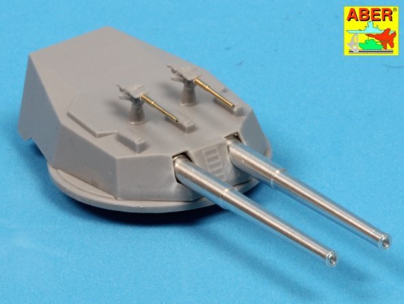 Ensemble de canons Aber 350L-65 pour cuirassé HMS Dreadnought : 12&amp;#39;&amp;#39; Mk.X BLx 10 pièces, 12 cwt QF Mk I x 26 pièces (1/350) – immagine 4