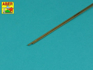 Tiges hexagonales en laiton Aber HR-15, longueur 1,5 mm, 245 mm (2 pièces)