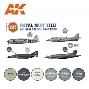 AK Interactive AK11754 RN FLEET AIR ARM COULEURS DES AVIONS 1945-2010 6x17 ml – immagine 2