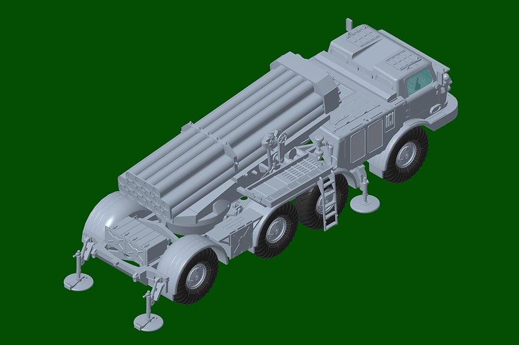 Trumpeter 07180 Russe 9P140 TEL du système de lance-roquettes multiples Uragan 9K57 1/72 – image 8