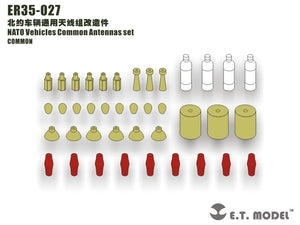 Ensemble d&amp;#39;antennes communes pour véhicules OTAN ET Model ER35-027, échelle 1/35