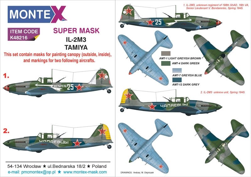 Montex K48216 IL-2M3 1/48 
