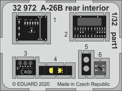 Intérieur arrière Eduard 32972 A-26B 1/32 HOBBY BOSS