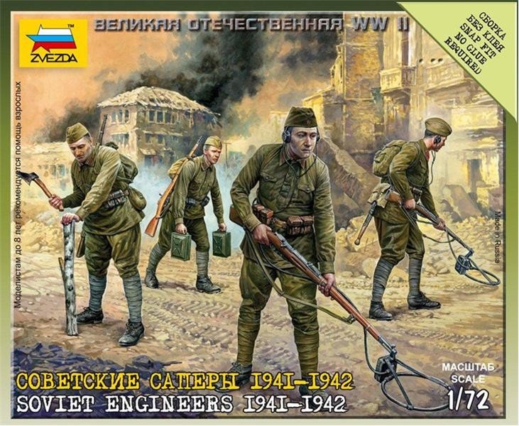 Zvezda 6108 Ingénieurs soviétiques 1941-1942 (1/72)