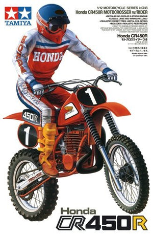 Tamiya 14018 Honda CR450R Motocross avec pilote (1/12)