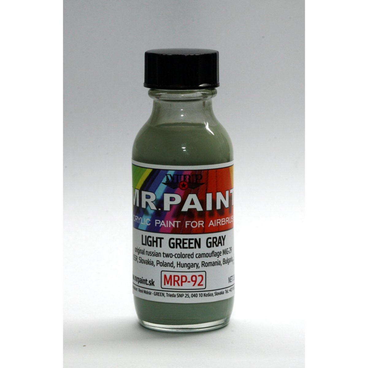 Peinture MR. Paint MRP-092 VERT CLAIR GRIS Camouflage bicolore russe MIG-29 30 ml – image 2