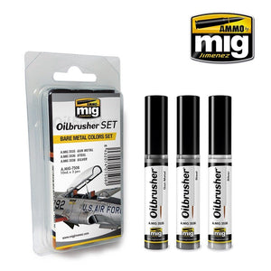 MUNITIONS de Mig Jimenez 7508 ENSEMBLE DE COULEURS MÉTAL NU