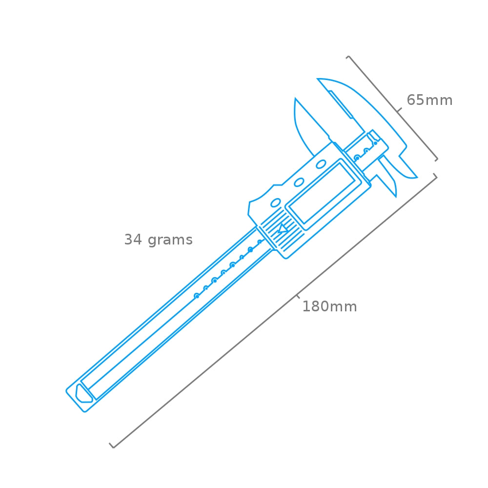 Pied à coulisse numérique LCD en plastique Modelcraft PGA1001 (100 mm) – Bild 5