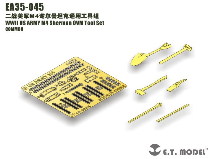 Kit d&amp;#39;outils ET Model EA35-045 WWII US ARMY M4 Sherman OVM 1/35
