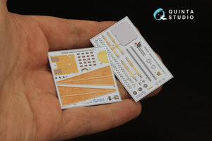 Intérieur imprimé en 3D et coloré sur papier décalcomanie Quinta Studio QD48298 Fokker EV-DVIII (Eduard) 1/48 – imagen 4