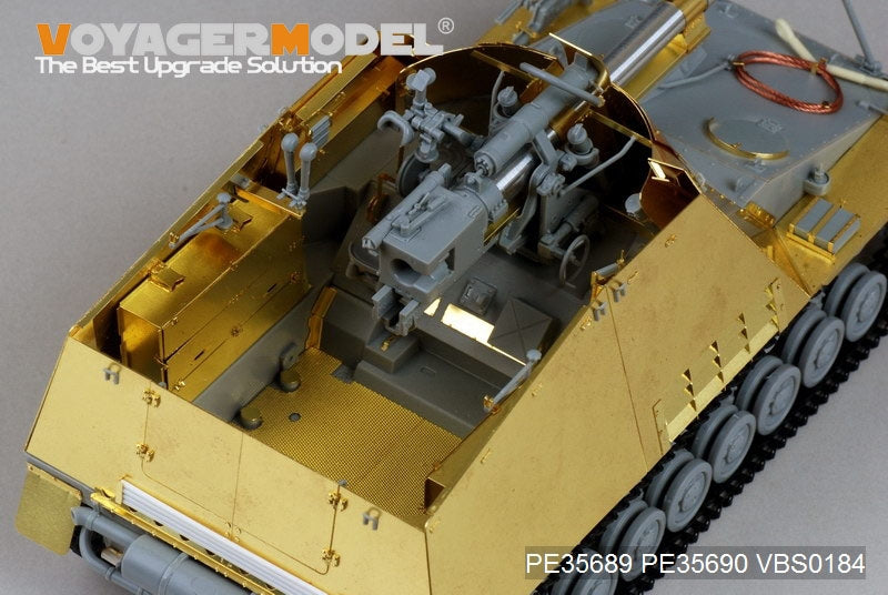 Voyager modèle PE35689 seconde guerre mondiale allemand Sd.Kfz.164 Nashorn pour DRAGON 6387/6165/6166/6314 1/35 – immagine 10