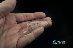 Verrière transparente thermoformée Quinta Studio QC32001 Yak-3, position ouverte et fermée (pour kit Special Hobby) 1/32 – Bild 5