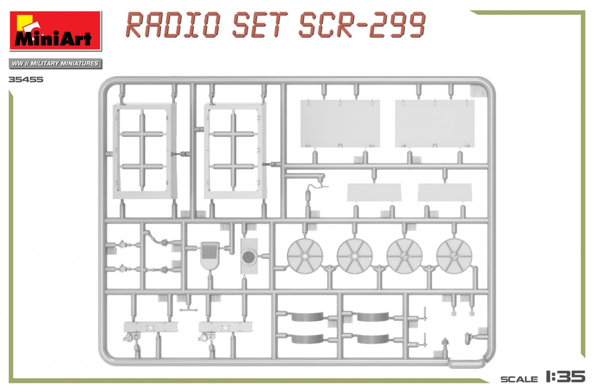 MiniArt 35455 ENSEMBLE RADIO AMÉRICAINE SCR-299 1/35 – immagine 4