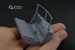 Intérieur imprimé en 3D et coloré sur papier décalcomanie Quinta Studio QD35016 Ural-4320 (pour kit Zvezda) 1/35 – immagine 6