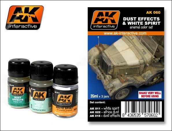 Effets de poussière et white spirit pour AK Interactive AK060