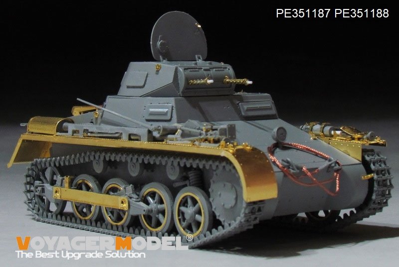 Maquette Voyager PE351187, char allemand Pz.Kpfw.I Ausf.A de la Seconde Guerre mondiale (pour TAKOM 2145), échelle 1/35 – imagen 15