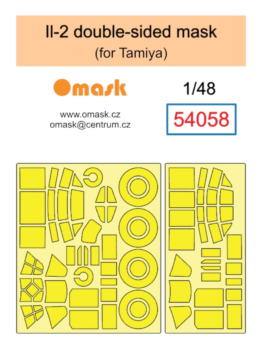 Masque double face Omask 54058 Il-2 (pour Tamiya) 1/48 