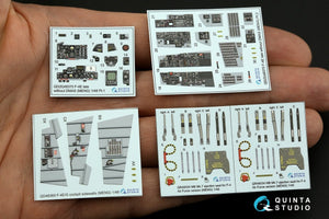 Quinta Studio QD48370 F-4E tardif sans DMAS Intérieur imprimé en 3D et coloré sur papier décalcomanie (Meng) 1/48  – immagine 3