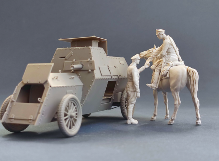 Copper State Models F35-032 Imperial Russian Automobile MG platoon Orderly officer passing an order 1/35 – zdjęcie 3