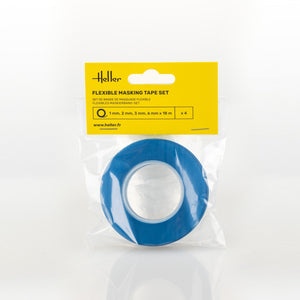 Ensemble de ruban de masquage flexible Heller 99014 (1, 2, 3, 6 mm x 18 m) – immagine 2