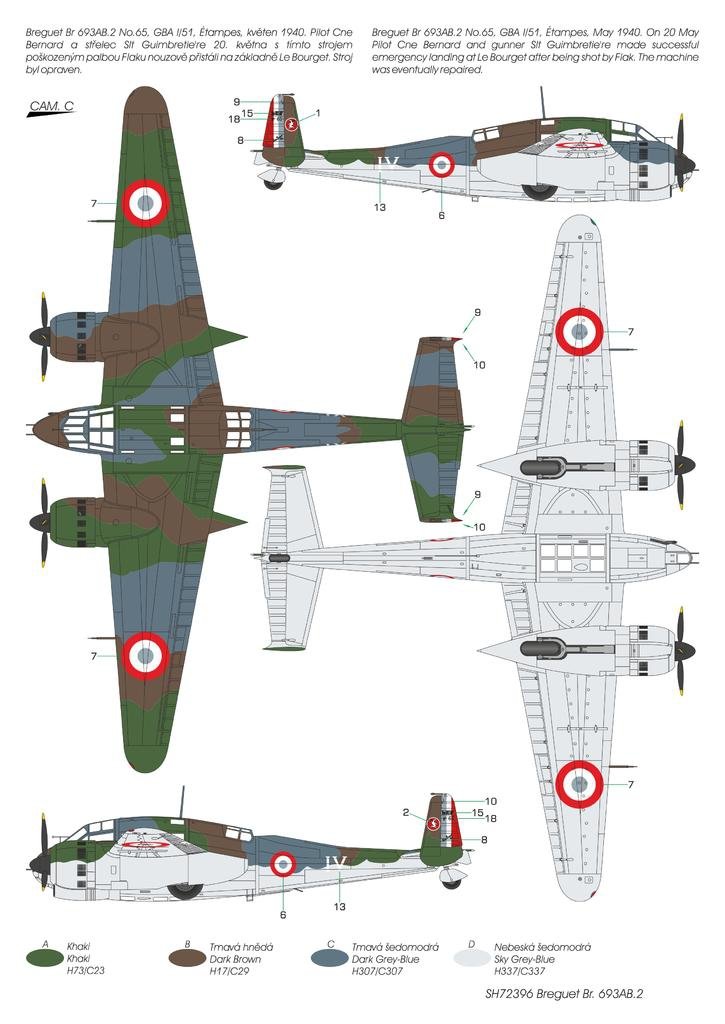 Maquette Special Hobby 72396 Breguet Br.693AB.2 « Bombardier d&amp;#39;attaque français » au 1/72 – image 5